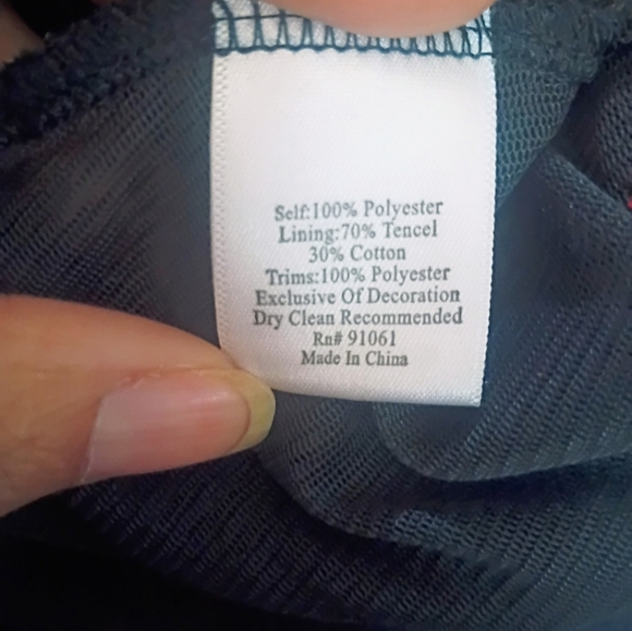 Biya By Johny Was  Red and Pink Embroidery Sheer Dress - Picture 4 of 6